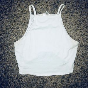 High neck crop top